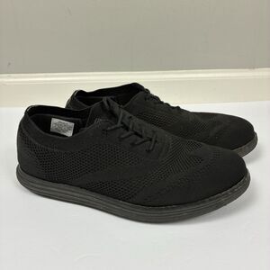 Bruno Marc Men's Non Slip Shoes Sz 10 Breeze Mesh Black Lace Up Comfortable Work